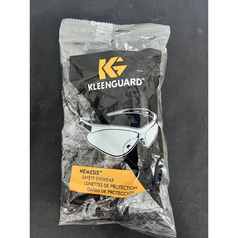 KleenGuard Nemesis Safety Glasses – Clear Lens – Black Frame – NWT – Unopened